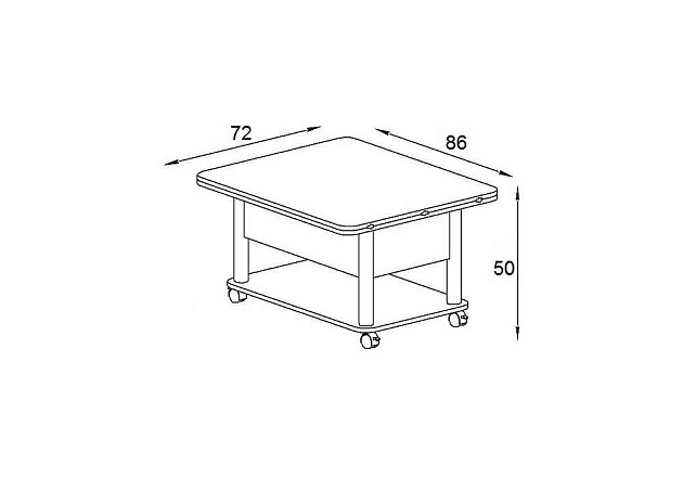 Стол-трансформер Woodville Виват 402947 изображение 3 Стол-трансформер Woodville Виват 402947 Фото № 3