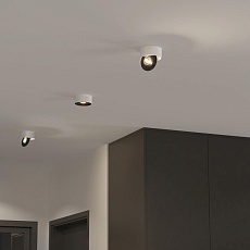 Накладной светодиодный светильник Elektrostandard Glide 25100/Led белый/черный a059332 1