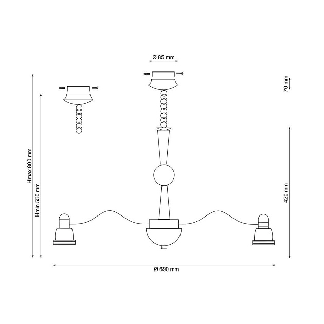 Подвесная люстра Lucia Tucci Natura 159.8 изображение 2 Подвесная люстра Lucia Tucci Natura 159.8 Фото № 2