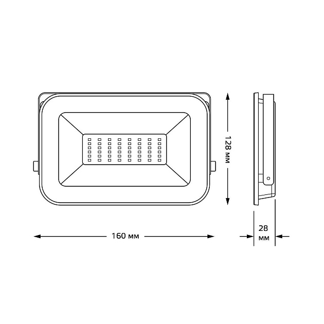 Прожектор светодиодный Gauss Qplus 30W 6500К 613511330 Фото № 5