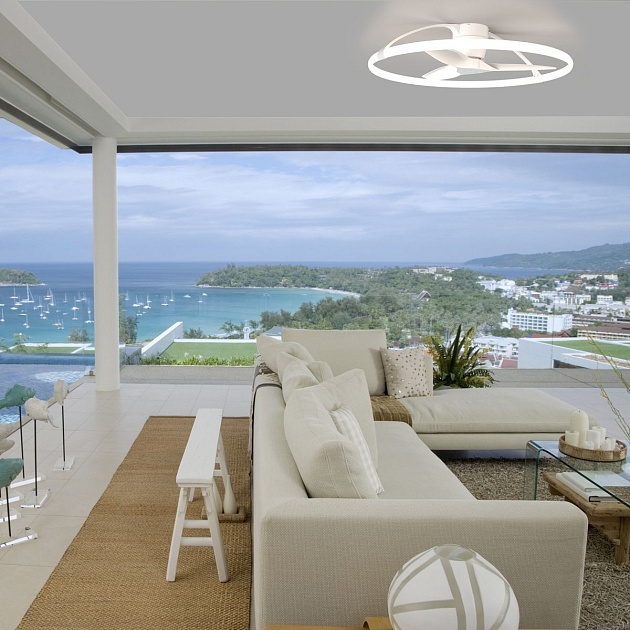 Потолочная светодиодная люстра-вентилятор Mantra Nepal 7530 изображение 6 Потолочная светодиодная люстра-вентилятор Mantra Nepal 7530 Фото № 6