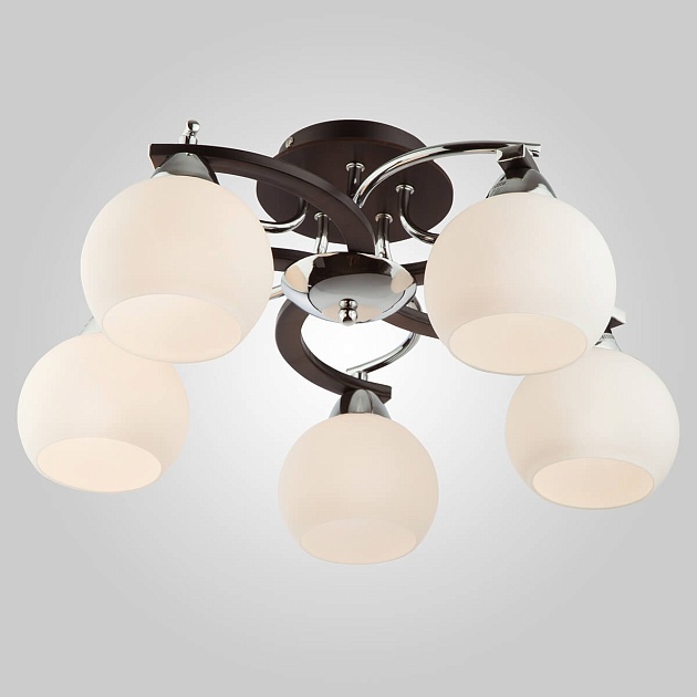 Подвесная люстра Eurosvet 9654/5 хром/венге Фото № 1