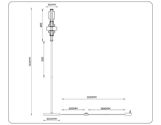 Торшер Ambrella Light HIGH LIGHT LH53132 Фото № 3