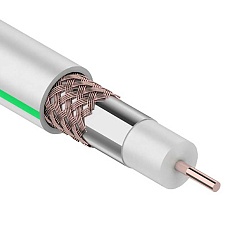 Кабель коаксиальный SAT 703B, 75Ом, CCS/Al/Al, 75%, 20м, INDOOR, белый PROconnect 01-2431-2-20