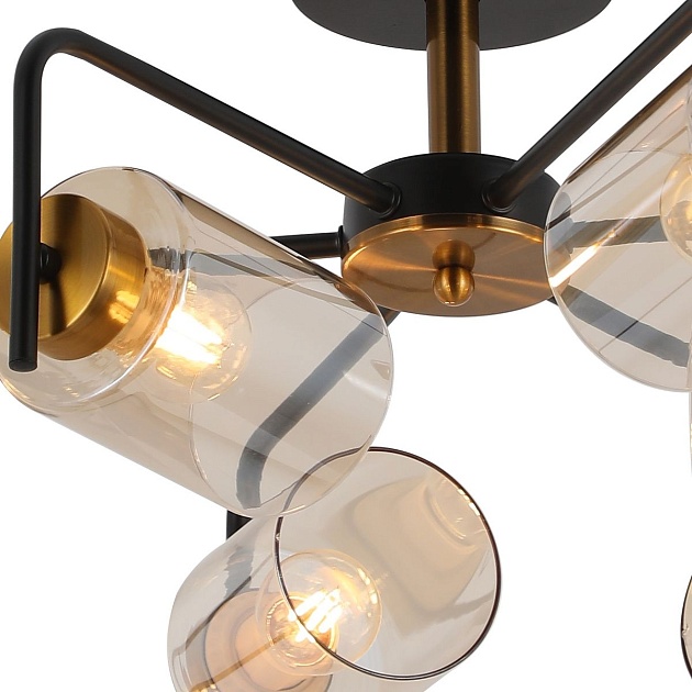 Потолочная люстра Illumico IL8248-6COU-79 BK GD изображение 3 Потолочная люстра Illumico IL8248-6COU-79 BK GD Фото № 3