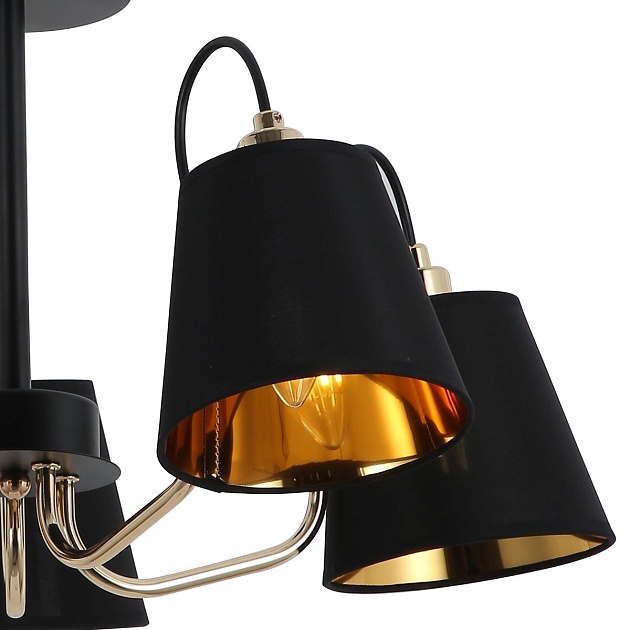 Потолочная люстра Illumico IL6120-5COU-79 BK GD Фото № 2