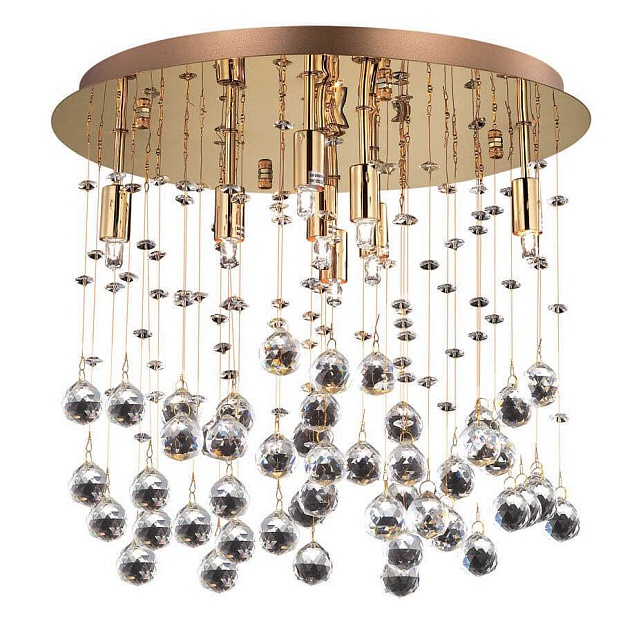 Потолочный светильник Ideal Lux Moonlight PL8 Oro 080932 изображение 1 Потолочный светильник Ideal Lux Moonlight PL8 Oro 080932 Фото № 1