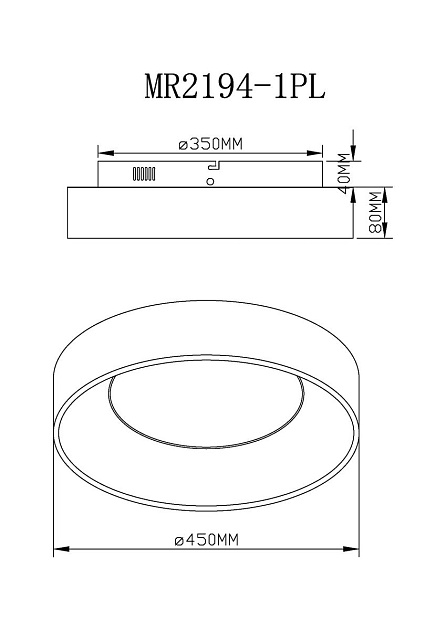 Потолочный светодиодный светильник MyFar Shannon MR2194-1PL изображение 2 Потолочный светодиодный светильник MyFar Shannon MR2194-1PL Фото № 2