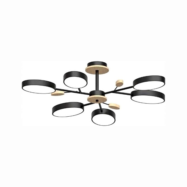 Потолочный cветильник LED4U L3220-830 BK Фото № 1