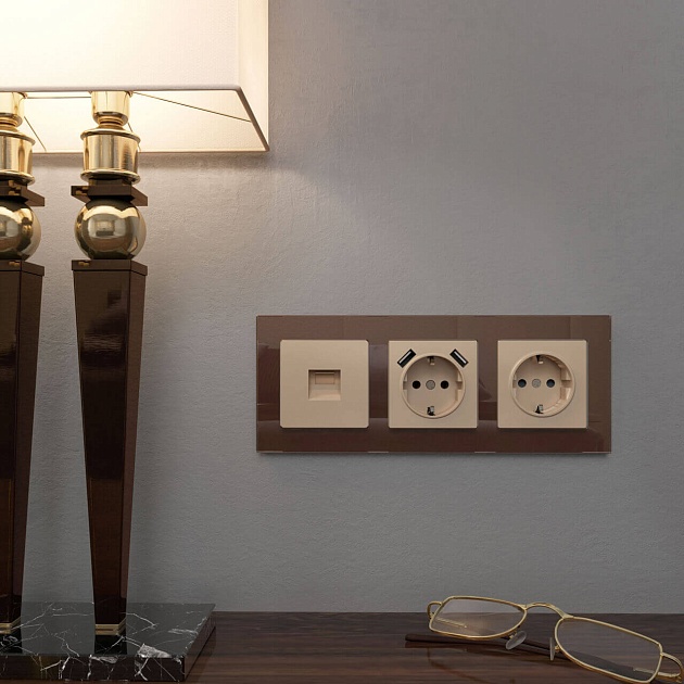 Розетка Werkel Ethernet RJ-45 шампань W1181011 4690389157479 изображение 5 Розетка Werkel Ethernet RJ-45 шампань W1181011 4690389157479 Фото № 5