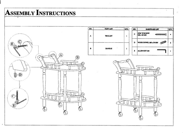 Сервировочный стол Woodville Trolly 1961 Фото № 2