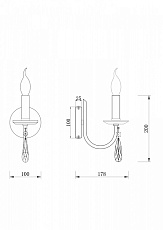 Бра Freya Forte FR1006WL-01N 2