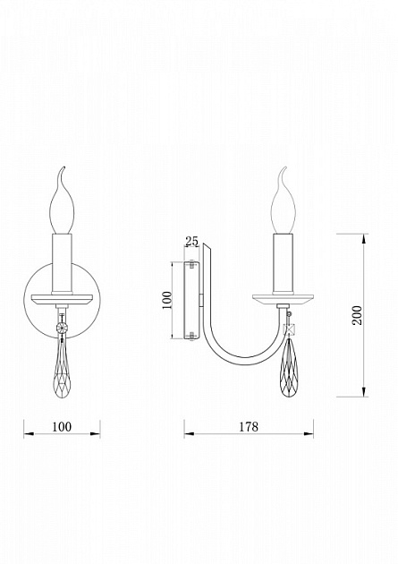 Бра Freya Forte FR1006WL-01N Фото № 3