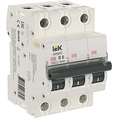ARMAT Автоматический выключатель M06N 3P B 6А IEK AR-M06N-3-B006
