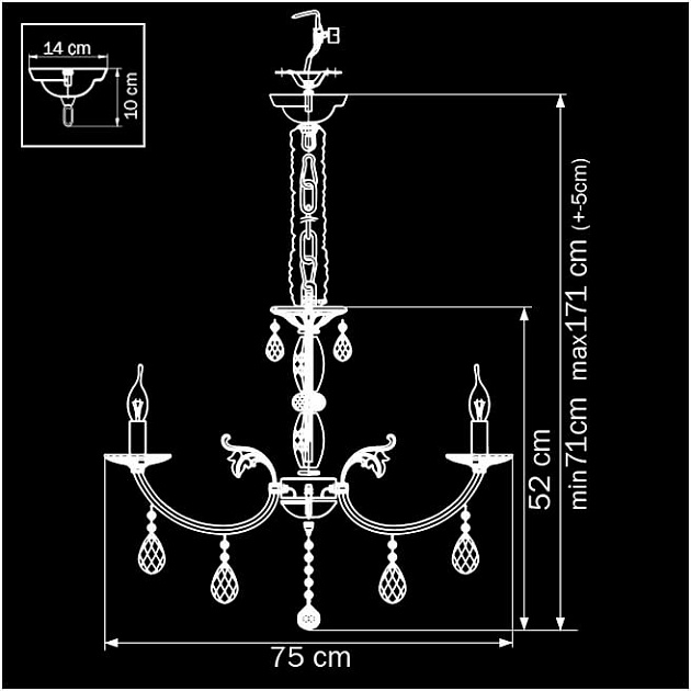 Подвесная люстра Osgona Stregaro 694082 Фото № 4