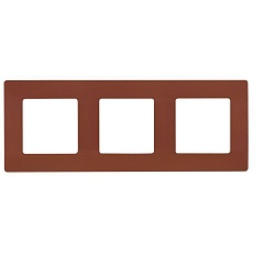 Рамка 3-постовая Legrand Etika какао 672573