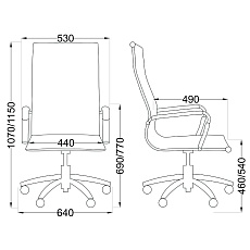 Офисное кресло AksHome Opera чёрный, армированная сетка 65441 1