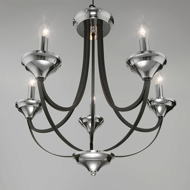 Подвесная люстра Eurosvet Lazzaro 60098/5 хром изображение 4 Подвесная люстра Eurosvet Lazzaro 60098/5 хром Фото № 4