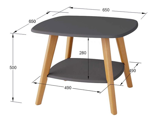 Журнальный стол Мебелик Хадсон 006934 Фото № 3
