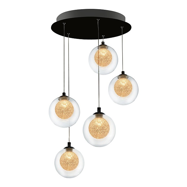 Подвесная светодиодная люстра iLedex Oblivion C4457-5R CR Фото № 2