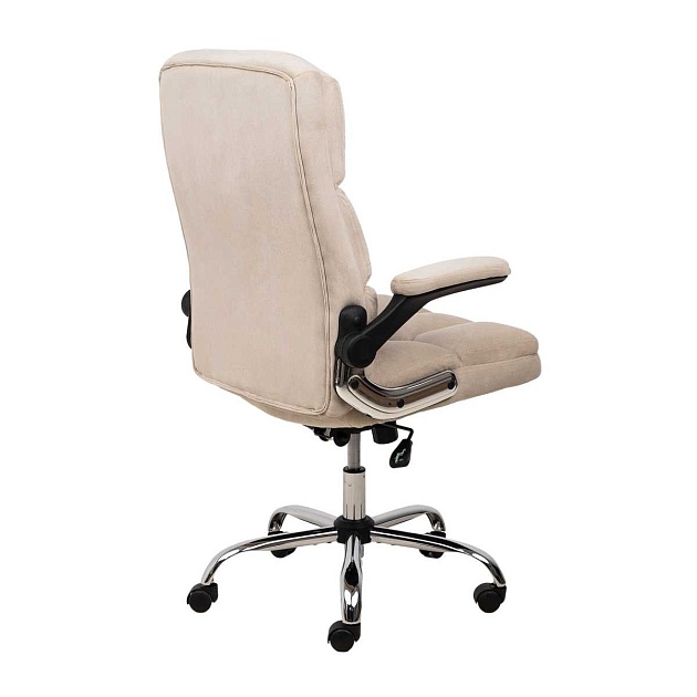 Кресло руководителя AksHome Caesar светло-бежевый, велюр 86354 Фото № 11
