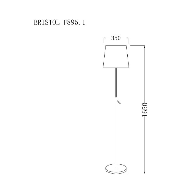 Торшер Lucia Tucci Bristol F895.1 изображение 2 Торшер Lucia Tucci Bristol F895.1 Фото № 2