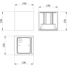 Уличный настенный светодиодный светильник Maytoni Fulton O572WL-L20GR3K 1