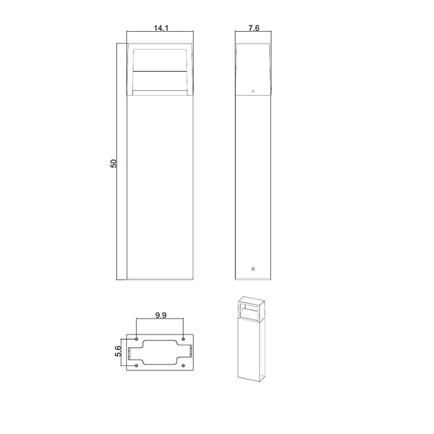 Уличный светодиодный светильник Arte Lamp Liverpool A1326PA-1BK Фото № 2