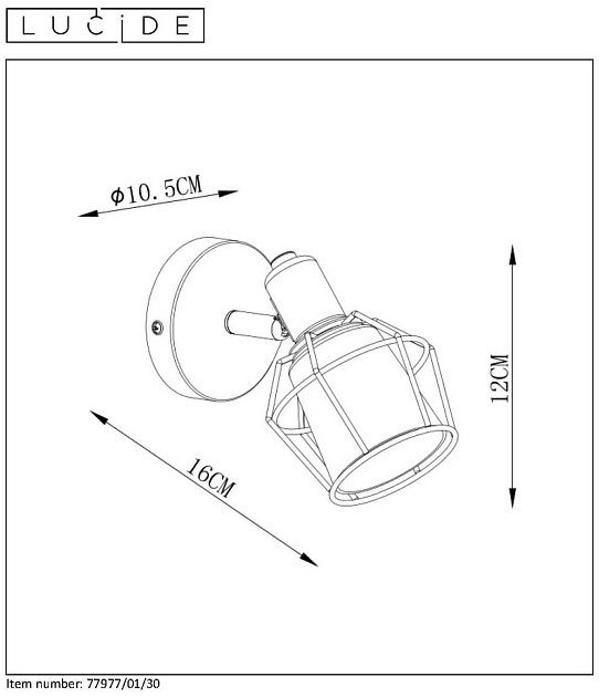 Спот Lucide Nila 77977/01/30 Фото № 4