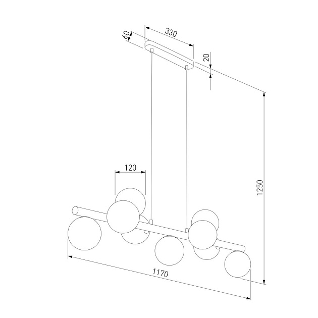 Подвесная люстра TK Lighting 5906 Estera Wood Фото № 2
