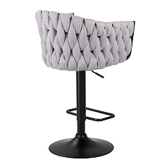 Стул барный DOBRIN LEON (серая ткань (LAR 275-17)) 9690-LM LEON 1