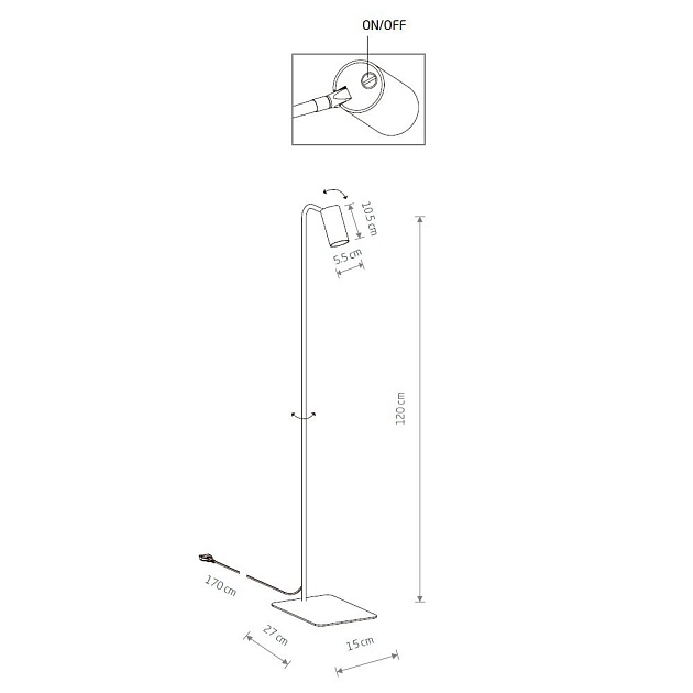 Торшер Nowodvorski Mono 7707 Фото № 2