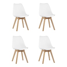 Комплект стульев Stool Group Frankfurt (4 шт) Y863-V seat white X4
