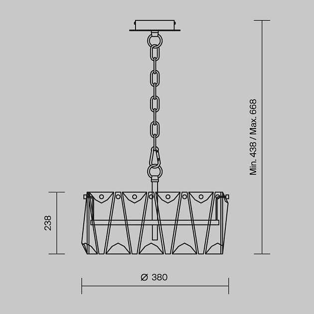 Подвесная люстра Maytoni Puntes MOD043PL-04CH Фото № 3