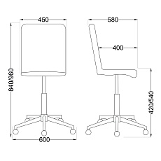 Поворотное кресло AksHome Fiji светло-серый, велюр 72573 1