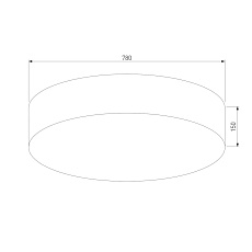 Потолочный светильник TK Lighting 5638 Rondo Linen 1