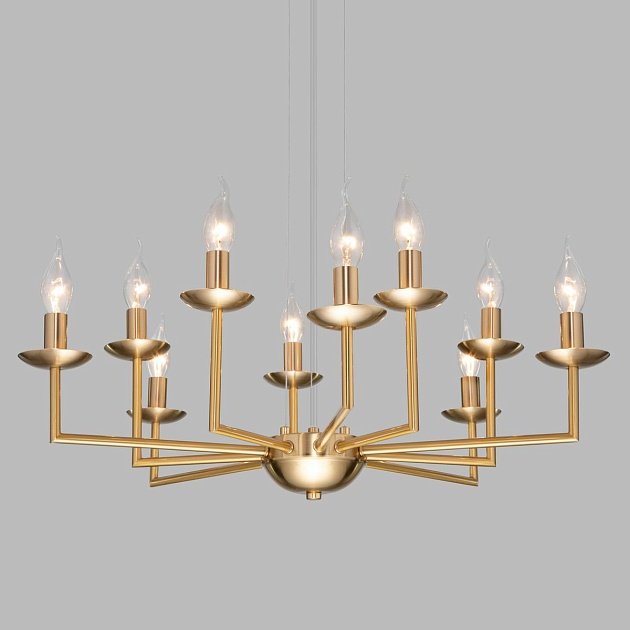 Подвесная люстра Eurosvet Cariso 60150/10 латунь Фото № 5
