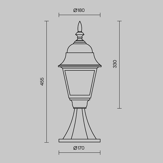 Уличный светильник Maytoni Abbey Road O004FL-01B Фото № 2