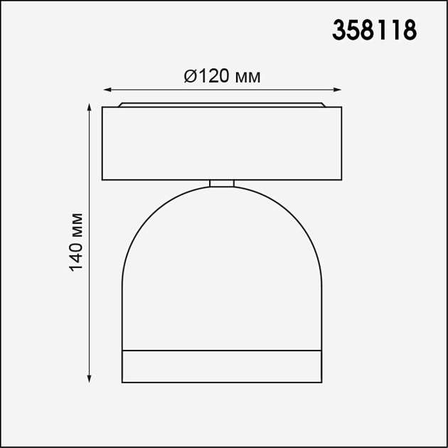 Уличный светодиодный светильник Novotech Street Galeati 358118 Фото № 2