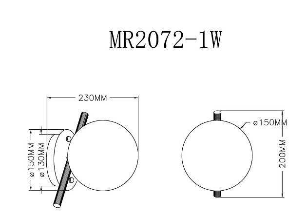 Бра MyFar Francis MR2072-1W Фото № 2