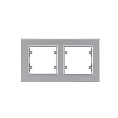 Рамка Makel 2-м Karea горизонт. серебр. 56065702