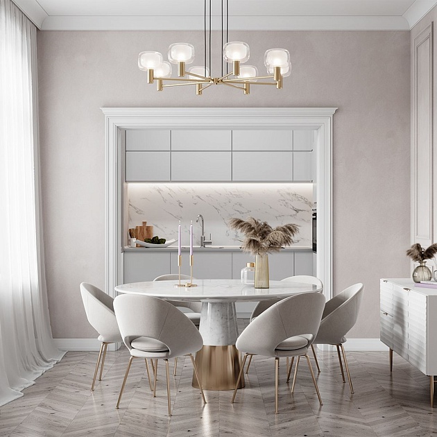 Подвесная люстра Maytoni Vision MOD411PL-08G Фото № 8