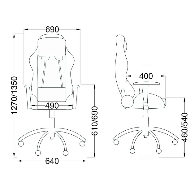 Игровое кресло AksHome Savage голубой + черный, ткань 83773 Фото № 2