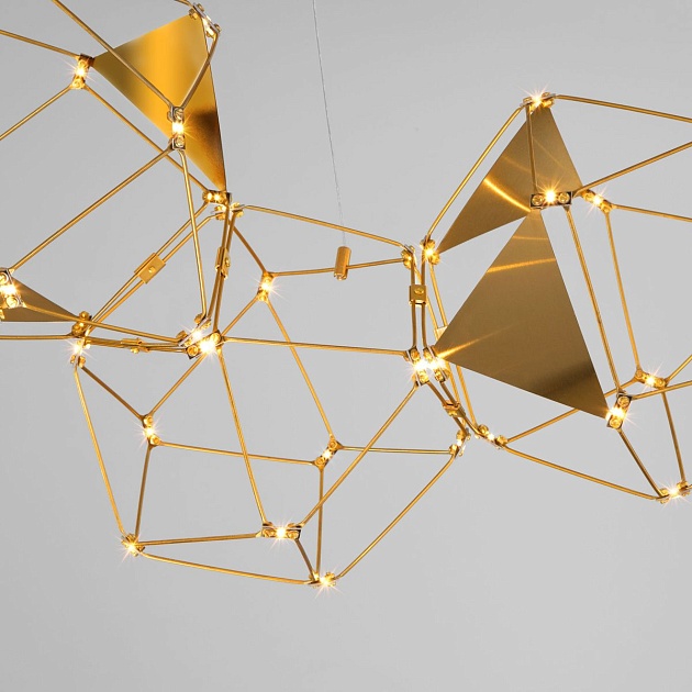 Подвесной светодиодный светильник Eurosvet Uma 90368/5 медь Фото № 3