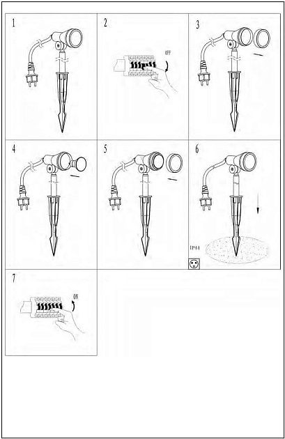 Ландшафтный светодиодный светильник Lucide Spike 27882/05/30 изображение 5 Ландшафтный светодиодный светильник Lucide Spike 27882/05/30 Фото № 5