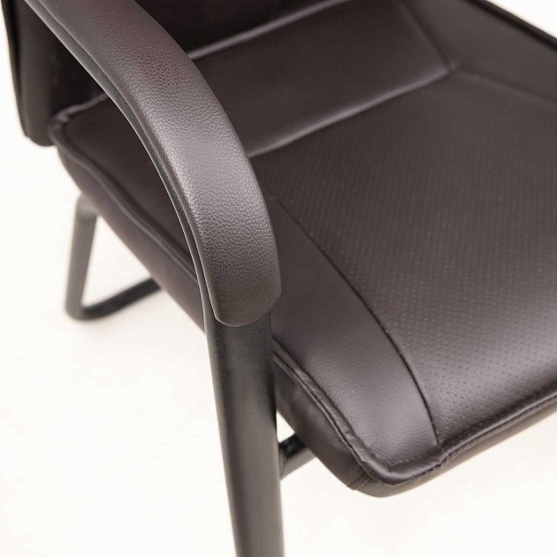 Офисный стул AksHome Oscar коричневый, экокожа, цвет каркаса черный 87599 изображение 7 Офисный стул AksHome Oscar коричневый, экокожа, цвет каркаса черный 87599 Фото № 7