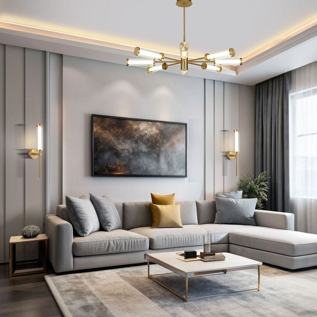 Подвесная светодиодная люстра Eurosvet Stark 50386 LED изображение 6 Подвесная светодиодная люстра Eurosvet Stark 50386 LED Фото № 6