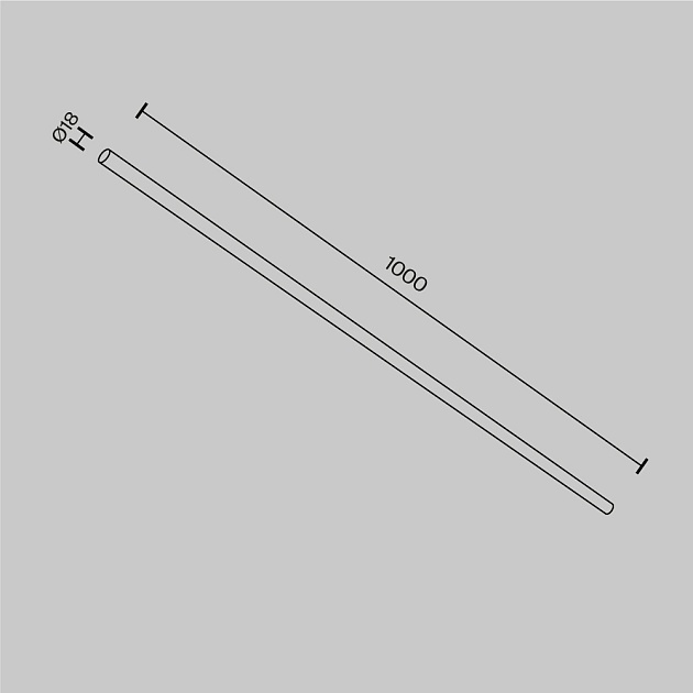 Соединитель Maytoni Technical CA001-L1000-B Фото № 4