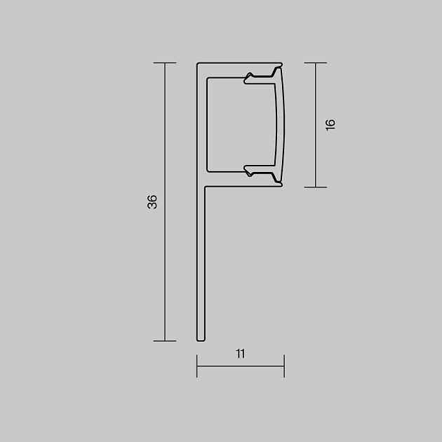 Алюминиевый профиль Maytoni Led Strip 636001 изображение 5 Алюминиевый профиль Maytoni Led Strip 636001 Фото № 5