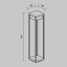 Ландшафтный светодиодный светильник Maytoni Baker Street O021FL-L10B3K 2